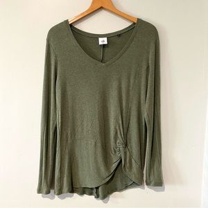 CAbi Green Twist Front Top Medium